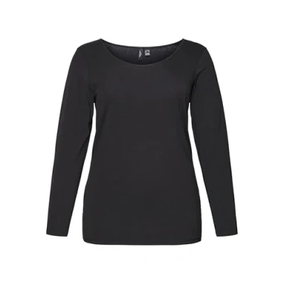 Imagen de Vero Moda Curve VMPAXI LS Soft U Neck S Noos Cuello en U, Black, L 48/50 para Mujer