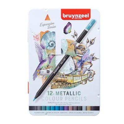 Imagen de Bruynzeel Expression Colour Lápices (12 piezas, en lata), color metálico