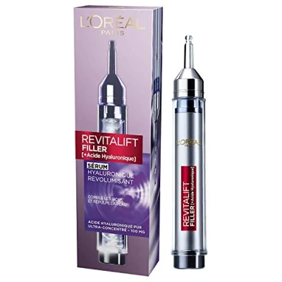 Imagen de L&#039;Oréal Paris Sérum Acide Hyaluronique Revitalift Filler Soin Visage Hydratant Anti Âge Repulpe la Peau et Comble les Rides, 16 ml