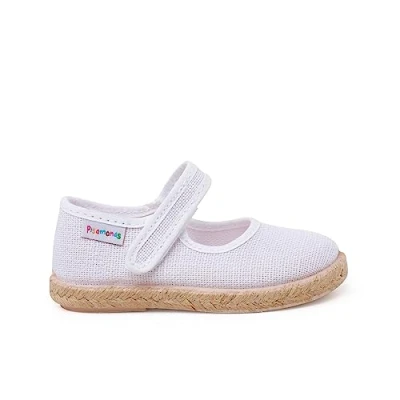 Imagen de Pisamonas Merceditas Cierre Adherente Zapatos de bebé para niños, Talla: 26, Blanco