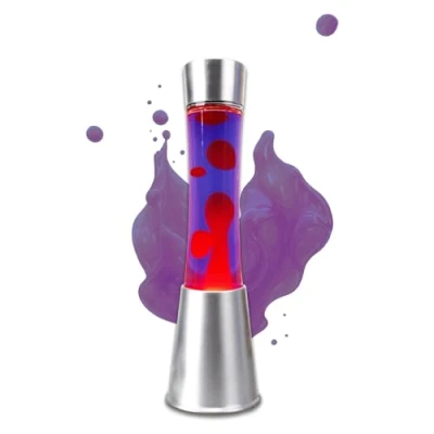 Imagen de Party town Lampara De Lava Rosa Y Morada: Mesita Noche Para Niños Lamp Quitamiedos Infantil Lamparas Mesa 38 Cm