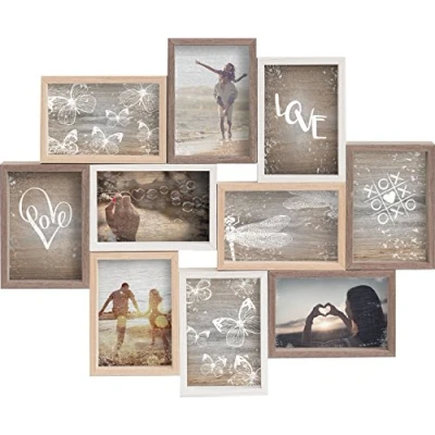 Imagen de Collage Gallery Solutions Mixed Colours 10 fotos de 10x15 cm, formato externo: 56x45x2,5 cm