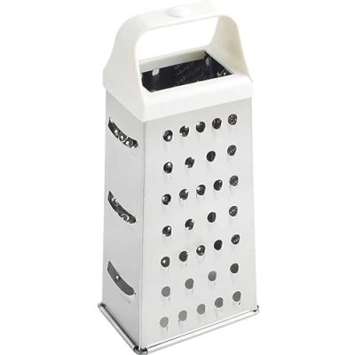 Imagen de Metaltex Rallador 4 Caras INOX. pequeño, Acero Inoxidable, Plateado, 21.4 cm