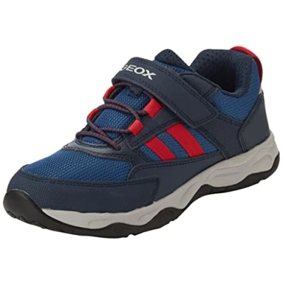 Imagen de Geox J Calco Boy A, Zapatillas, Multicolor (Navy/Red), 24 EU
