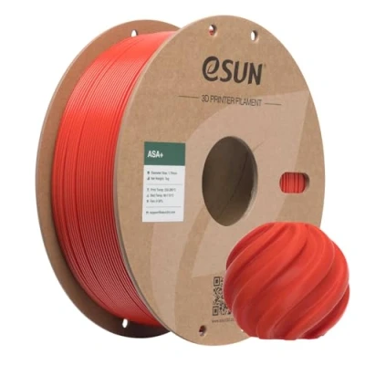 Imagen de eSUN ASA+ Filamento 1.75mm, 3D Resistente a la Intemperie, Carrete de 1KG (2.2 LBS) Materiales Impresión para Impresoras 3D,Rojo