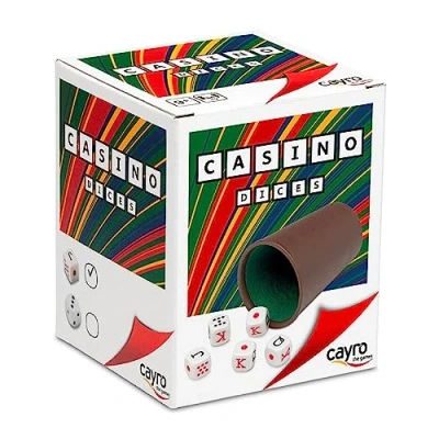 Imagen de Cayro Cubilete para Dados Poker Casino Forrado en Interior Buen Diseño Ideal Juegos De Mesa Único Regalar