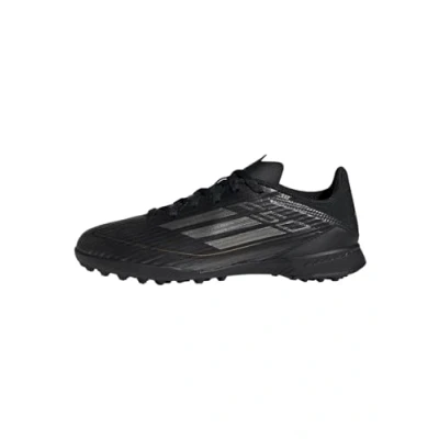 Imagen de adidas Performance F50 League TF Unisex Botas de fútbol multitacos para niños, Talla: 28, Core black/iron metallic/gold metallic Zapatos