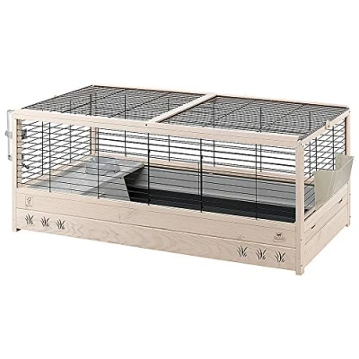 Imagen de Ferplast Jaula Conejos ARENA 120 Repelente al Agua, UV Resistente, Bandeja Extraíble, Accesorios Incluidos Eco Sostenible, FSC 125 x 64,5 h 51 cm