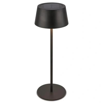 Imagen de BRILONER lampara de mesa sin cable LED IP44 con pantalla táctil, CCT, regulable, solar, mesita noche cable, recargable, mesilla, 11,5x32 cm, negro