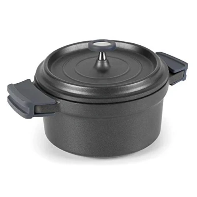 Imagen de Lacor 25921 Cacerola Con Tapa Aluminio Fundido 20cm Negro