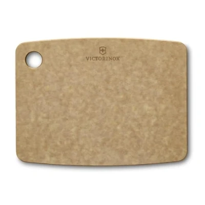 Imagen de Victorinox Tabla de Cortar para Cocina, Material Natural, Compuesto Papel, Carne, Pan, Queso, Apto lavavajillas, XS (20.3 x 15.2 0.6) Café