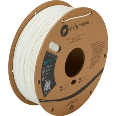 Imagen de Polymaker PA02017 PolyLite Filamento PLA 2,85 mm 1000 g Blanco 1 Unidad