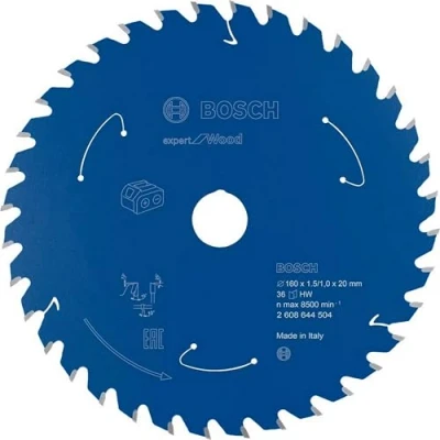 Imagen de Bosch Professional Disco de sierra circular Expert for Wood (madera, 160 x 20 1,5 mm, 36 dientes, accesorio sin cable)