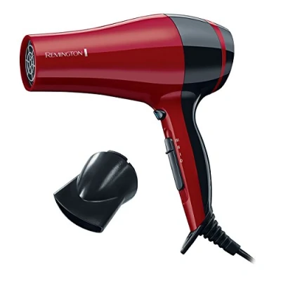 Imagen de Remington Secador de Pelo Pro Dry, Iónico, 2000 W, Concentrador, Rejilla Cerámica, 3 Temperaturas y Velocidades, Gancho Para Colgar, Trasera Desmontable, D3080