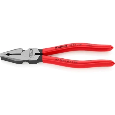 Imagen de Knipex Alicate universal de fuerza negro atramentado, recubiertos plástico 200 mm 02 01