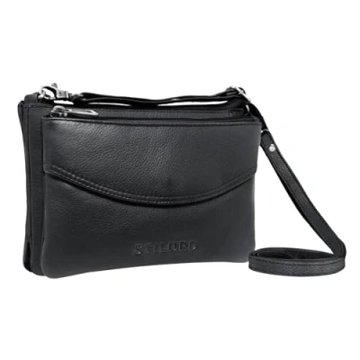 Imagen de STILORD &#039;Merle&#039; 3 en 1 Bolsa de Hombro Bolso Mano Muñeca Cuero Elegante para Mujer Fiesta Salir Tiempo Libre Auténtico Cuero, Color:Negro