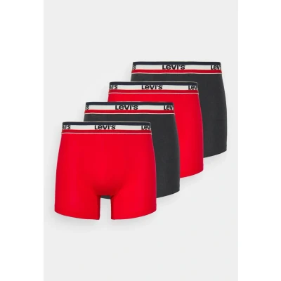 Imagen de Levi&#039;s MEN LOGO Brief 4 PACK Calzoncillos, Hombre, Talla: Medium, Red/black