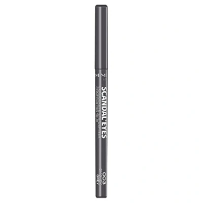 Imagen de Rimmel London Scandal&#039;eyes Exaggerate Eye Definer, Delineador de ojos automático, Tono 3 Gris