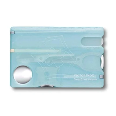 Imagen de Victorinox, Swiss Card Nailcare, Multiherramienta de Bolsillo Suiza, Formato tarjeta crédito, 13 Funciones, Destornillador 5 mm, Tijeras