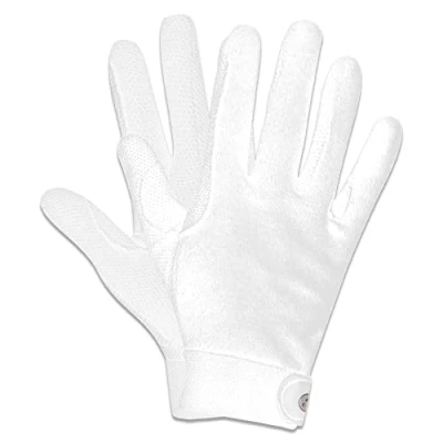 Imagen de Walhausen Picot Guantes de equitación 4 6 años, blanco