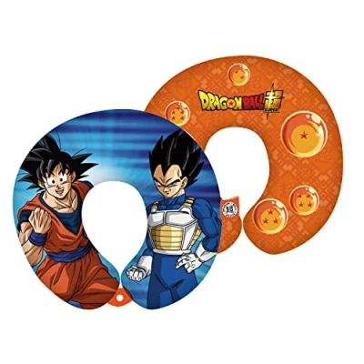 Imagen de ARDITEX Cojín Cuello Almohada Viaje Dragon Ball, Redondo, Suave 28 x 6 cm