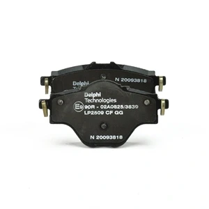 Imagen de DELPHI LP2509 Juego de pastillas freno no preparado para indicador desgaste Chapa antichirridos con accesorios PEUGEOT: 308 II Hatchback