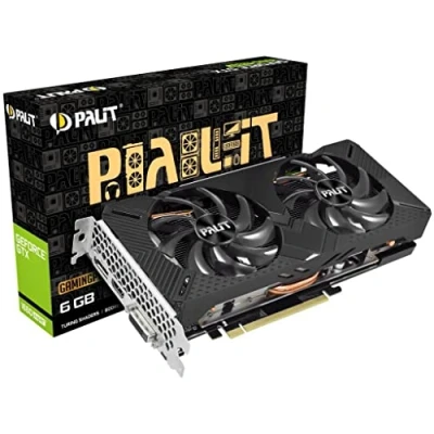 Imagen de Palit GeForce GTX 1660 Super GamingPro Tarjeta gráfica de 6 GB, 1408 núcleos, 1530 MHz, 1785 Boost, DisplayPort, Dual Link DVI D, HDMI