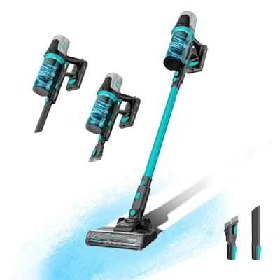 Imagen de Cecotec Aspiradora Escoba Sin Cable Conga Rockstar 1500 Horizon Genesis XL. 215W Potencia Total, Autonomía 45min, Cepillo Mixto, 2 Modos de Succión, Parallel Cyclone System, Depósito 600ml