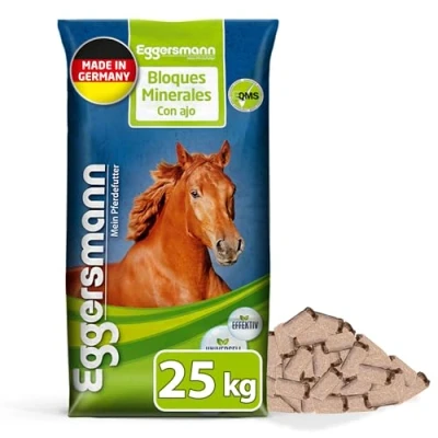 Imagen de Eggers Muñeco Mineral Bricks ajos para Caballos, 07797100330 Forro Medio, con contra Insectos, 1 Unidades (1 x 25 kg)