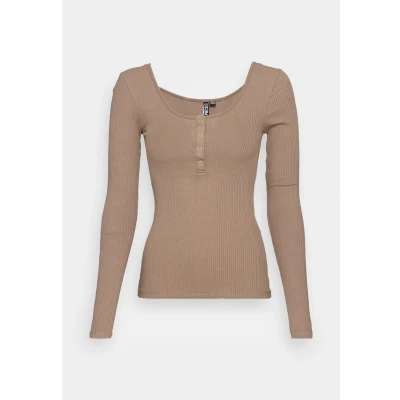 Imagen de Pieces Pckitte Camiseta de manga larga, Mujer, Talla: Large, Fossil