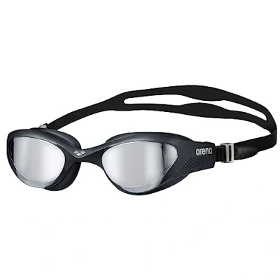 Imagen de arena The One Mirror Gafas de Natación Unisex para Adultos, con Grandes Lentes Espejo, Tratamiento Antiempañamiento, Protección UV, Puente Nasal Autoajustable, Juntas Orbit Proof