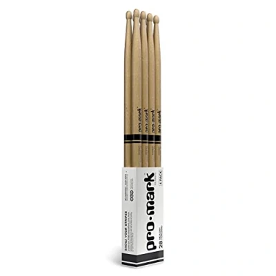 Imagen de ProMark Classic Forward 2B Hickory Drumstick, Oval Wood Tip, 4 Pack