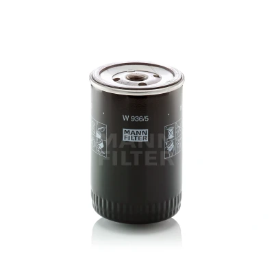 Imagen de MANN FILTER W 936/5 Filtro de aceite 13/16 16 UN con válvula bloqueo retorno enroscable