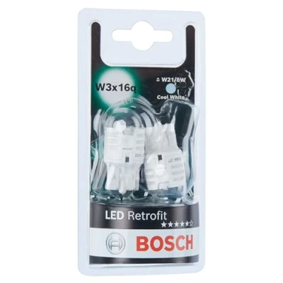 Imagen de Bosch W21/5W LED Retrofit Lámparas para vehículos, 12 V 2, 5 W W3x16q, x2