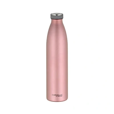 Imagen de Termo de acero inoxidable TC Bottle 1,00 l, color oro rosa, 12 horas calor/24 h frío, absolutamente hermética para la escuela, oficina, beber directamente inoxidable, botella
