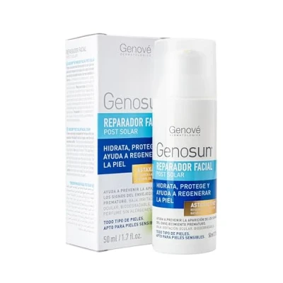 Imagen de Genosun Reparador Facial Post Solar Aftersun para Todo Tipo de Pieles Locion Hidratante y Reparadora Cuida tu Piel Despues del Sol 50 ml