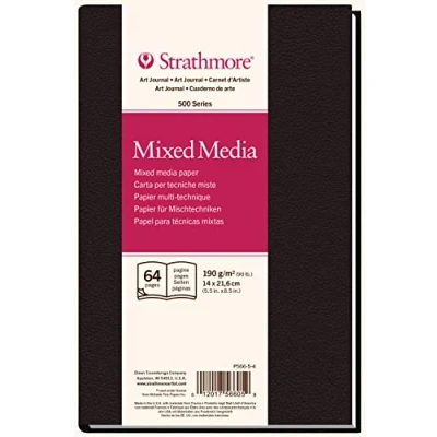 Imagen de Strathmore Pro Art ALB ESP 5,8x8,8 32H Mix Media (500) 100% 190g Blanc Nat, Beige, 5,5x8,5&quot;