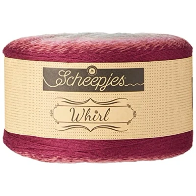 Imagen de Scheepjes Whirl Lana, Algodón, 753 Slice &#039;O&#039; Cherry Pie, 1000 m (1698 753)