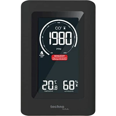 Imagen de Technoline WL1030 Co2 Medidor de dióxido Carbono, Negro