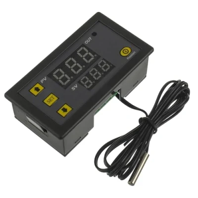 Imagen de HUAREW Controlador de Temperatura Digital W3230 AC 110V 220V 20A Interruptor Control termostato Pantalla con sonda sensores NTC 10K( 50℃ 120℃)