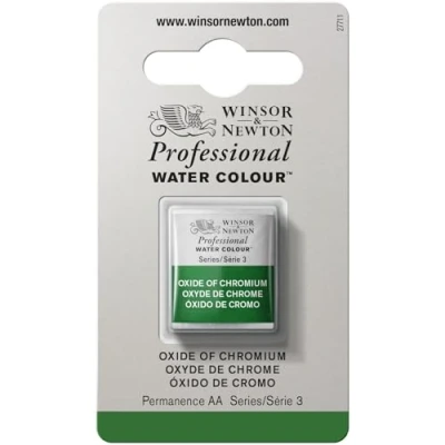 Imagen de Winsor &amp; Newton Acuarela Profesional Pintura De Acuarela, Alta Luminosidad, Resistente a la Luz, Calidad Archivo, 1/2 Godet, Color Oxido Cromo
