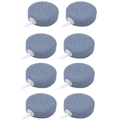 Imagen de 8PCSAir Stone para pecera, Burbuja piedra Pescado Tanque Estanque Bomba Difusor Placa Hidropónico Placa,Acuario Pecera Accesorios de Aire, redonda 4 cm