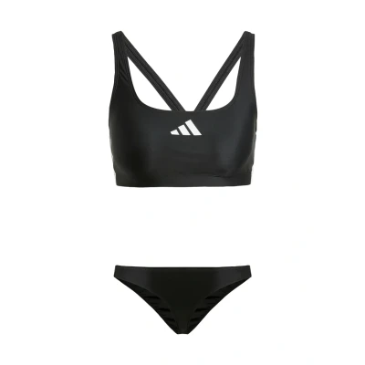 Imagen de adidas Bikini Femenino de 3 Rayas con Espalda en V 26, Negro/Blanco, 54
