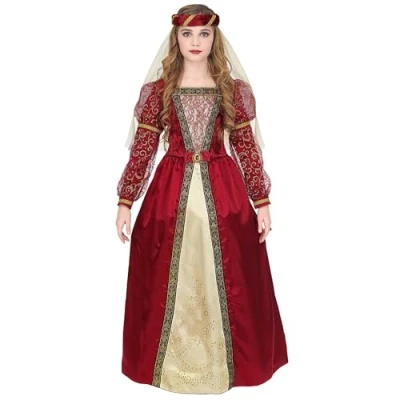 Imagen de Widmann Srl disfraz Medieval de niña, Multicolor, wdm07336