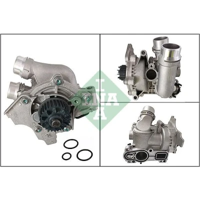 Imagen de INA 538 0967 10 Bomba de agua con junta termostato Cubierta metal para transmisión auxiliar correa dentada AUDI: A5 B8 Sportback norauto,
