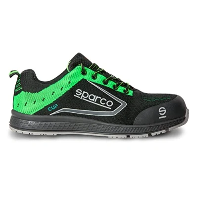 Imagen de Sparco 0752640NRVF, Botas de Seguridad y contra Incendios Unisex Adulto, Nero Verde, 40 EU