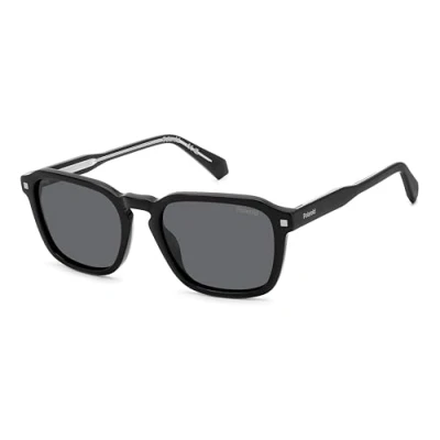 Imagen de Polaroid Unisex PLD 4156/S/X 807/M9 Gafas de sol Acetato Negro Gris Cuadrada Polarizado