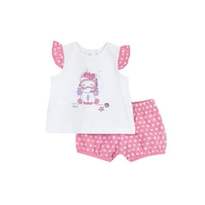 Imagen de Chicco SET Camiseta estampada para niños, Talla: 18m, Pink