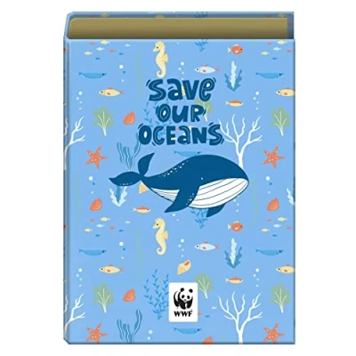 Imagen de Dohe Carpeta Archivador 4 Anillas de 40 mm Tamaño Folio (34x26,4x6 cm) En cartón duro y plastificado brillante Material escolar WWF Save Our Oceans