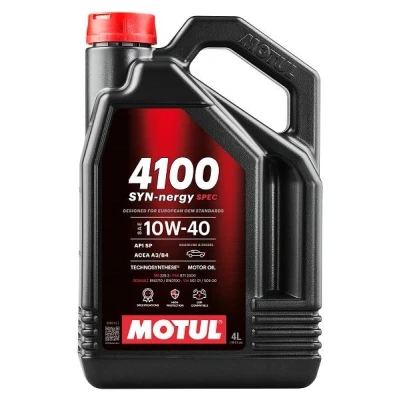 Imagen de Motul 4100 Syn nergy Spec 10W 40 4L Aceite de motor 112891 MERCEDES BENZ: Clase C Sedán, E VOLKSWAGEN: Golf 4, 5